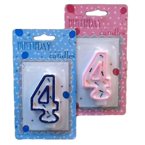 numeric birthday candle 4 -- 24 per case