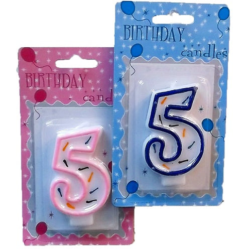 numeric birthday candle 5 -- 24 per case