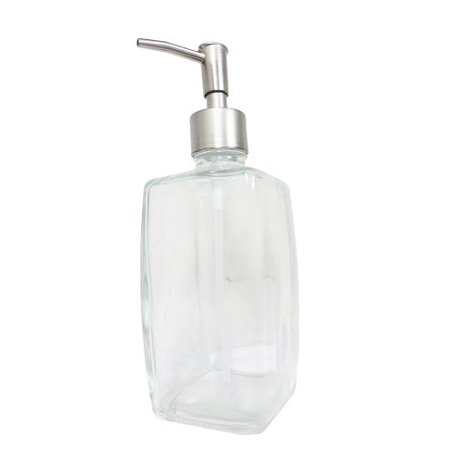 glass dispenser w- pump 16.9oz clear -- 24 per case