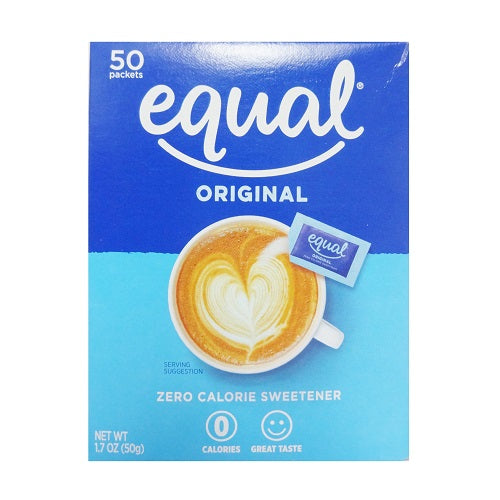 equal sweetener 50ct original -- 12 per case