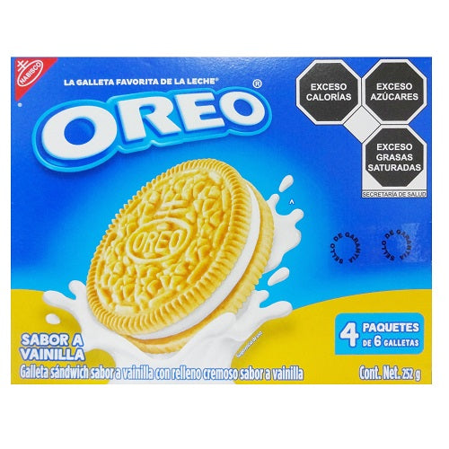 nabisco oreo cookies 252g vanilla -- 12 per case