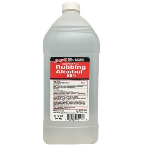 isopropyl rubbing alcohol 50 32oz -- 12 per case