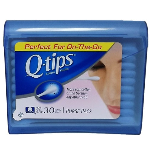 q- tips purse pack 30ct white -- 36 per case