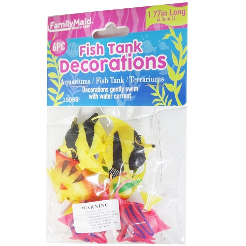 fish tank decoration 6pc asst -- 24 per box