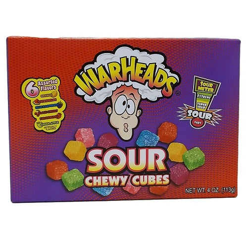 warheads sour chewy cubes 4oz -- 12 per case