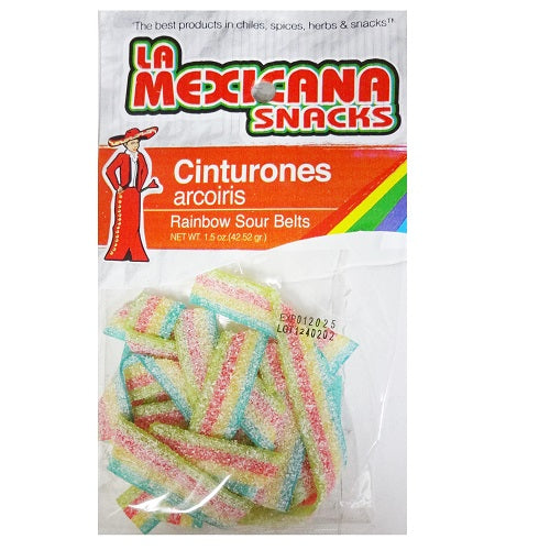 la mexicana cinturones arcoiris 1.5oz -- 12 per case