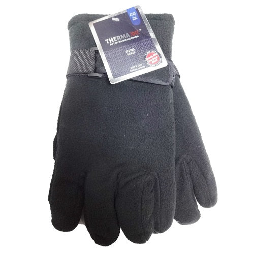 thermaxx men fleece gloves large -- 12 per box