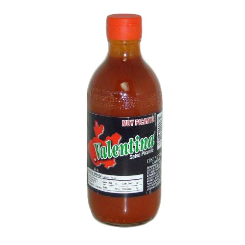 valentina hot sauce 12.5oz black label -- 24 per case