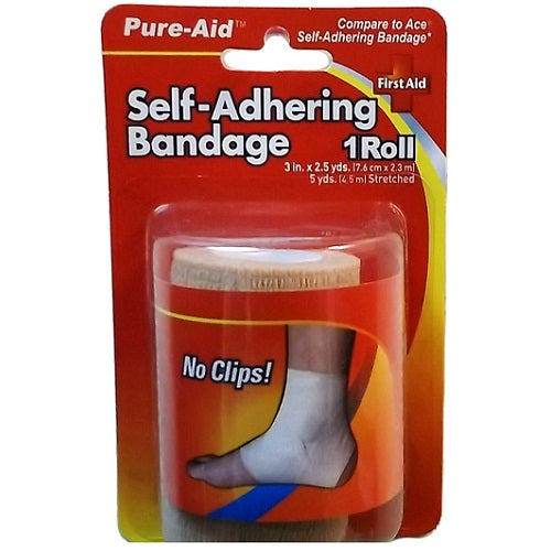 pure- aid sel- adhering bandage 3in x 2.5 -- 24 per case