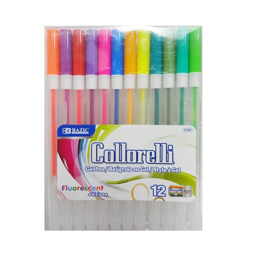 collorelli gel pen 12pk asst clrs -- 24 per box