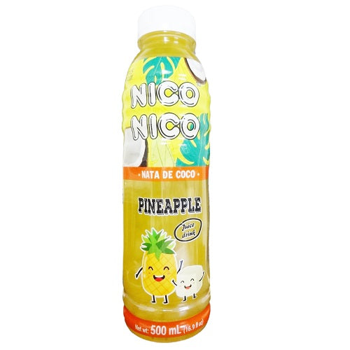 nico nata de coco drink 16.9oz pineapple -- 12 per case