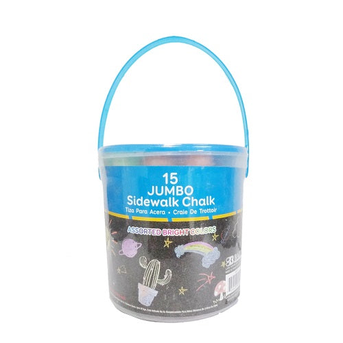 chalk jumbo 15pc asst clrs -- 24 per case