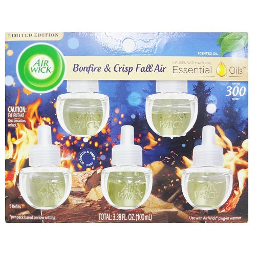 airwick scented oil refill 5pk bonfire -- 5 per case