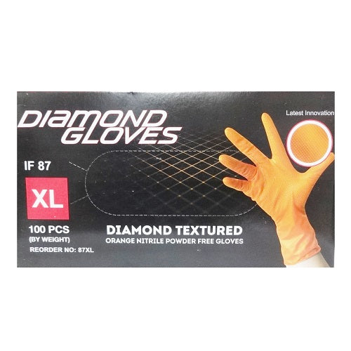 d. gloves nitrile orange 100ct xl -- 10 per case