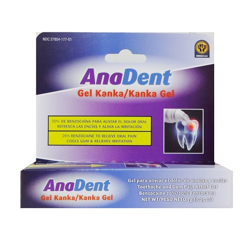 anadent gel kanka 7g pain relief -- 12 per case