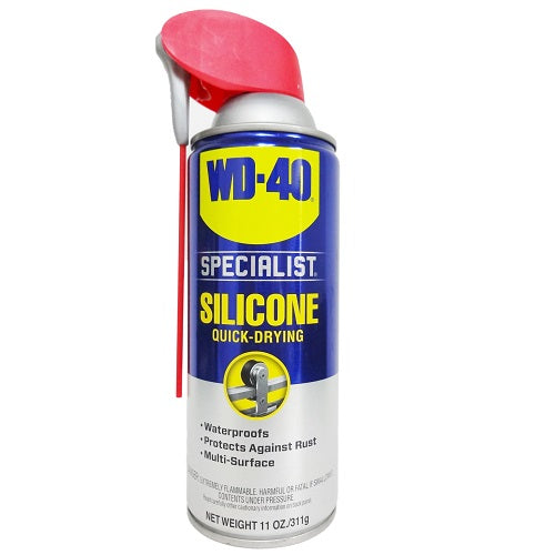 wd-40 lubricant silicone 11oz quick- dryi -- 6 per case