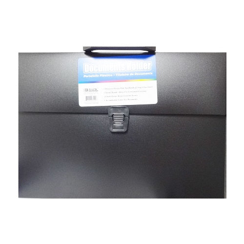 documents case plastic handle black -- 24 per case