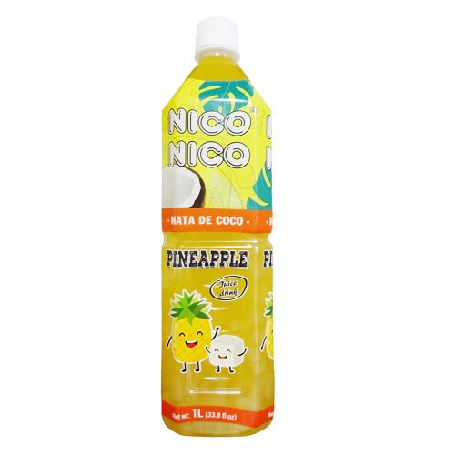 nico nata de coco drink 1 ltr pineapple -- 6 per case