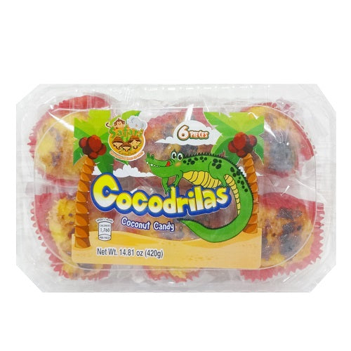 cocodrilas coconut candy 70g -- 6 per box