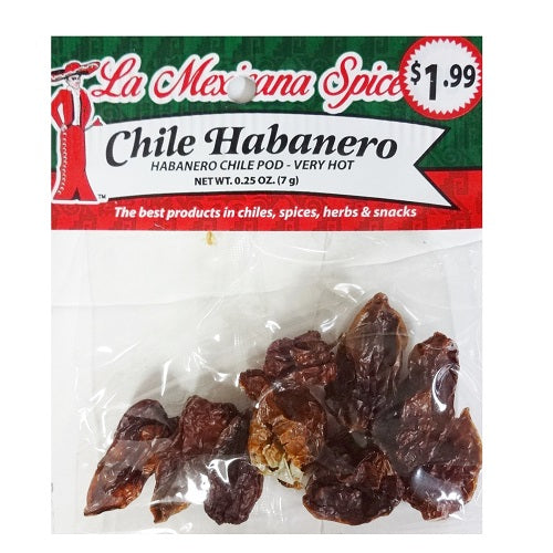 la mexicana chile habanero 0.25oz -- 12 per case