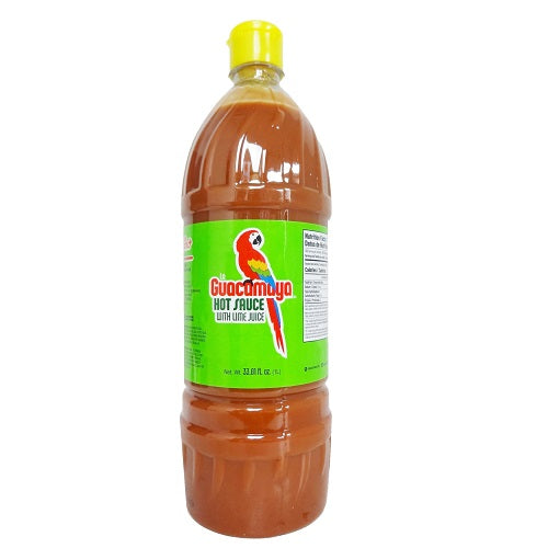 la guacamaya hot sauce 33oz w- lime juice -- 12 per case