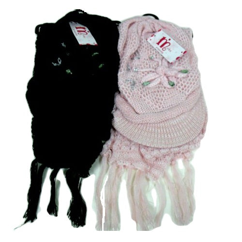 woman hat scarf 2pc set -- 12 per box