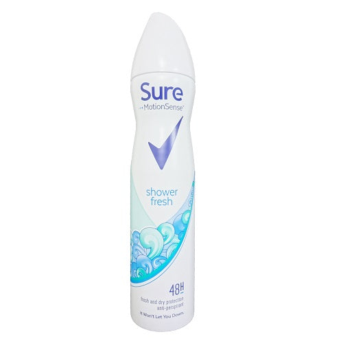 sure anti- persp 250ml shower fresh -- 6 per case