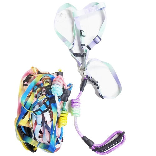 pet dog leash rope collar lg asst clrs -- 12 per box