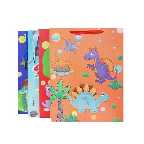 gift bags dinosaur md asst -- 12 per box