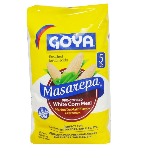 goya masarepa white corn meal 5 lbs -- 4 per case