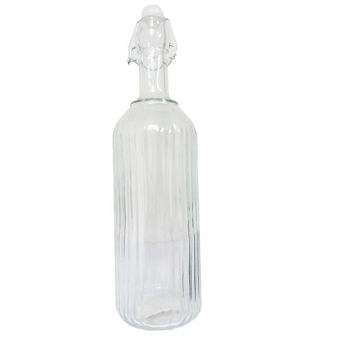 glass bottle clear 1 ltr -- 12 per case