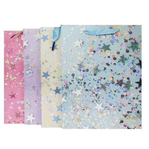 gift bags stars smll asst -- 12 per box