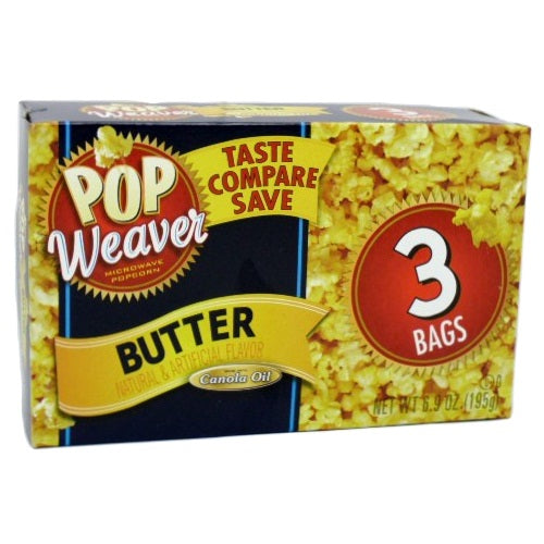 p.w microwave popcorn 3pk bttr -- 12 per case