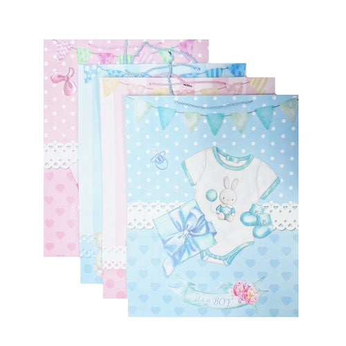 gift bags baby shower xl asst -- 12 per box