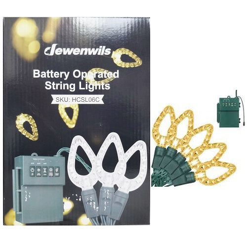 x- mas led string lights 22.5ft white -- 10 per case