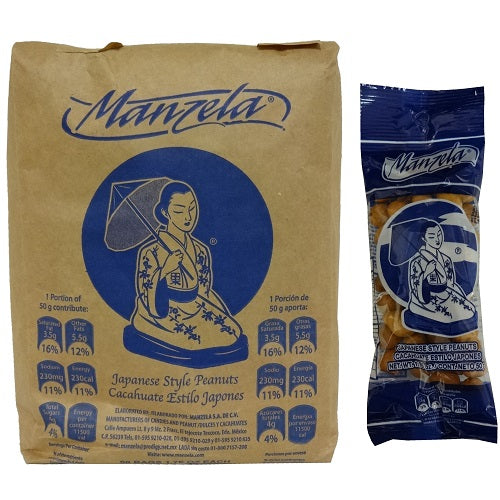 manzela japanese style peanuts 1.76oz -- 50 per box