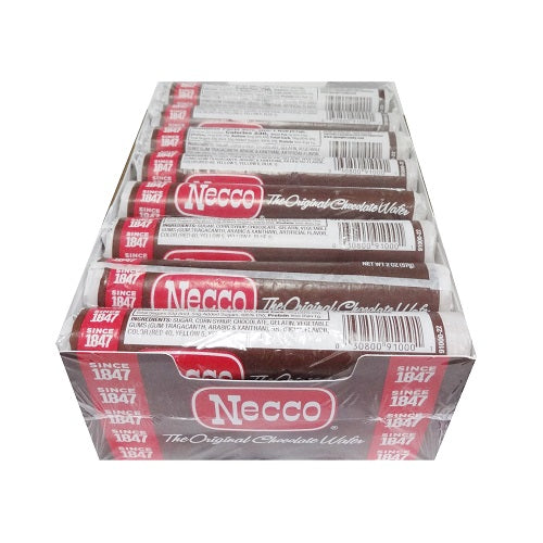 necco candy wafer 2oz chocolate flavor -- 24 per box