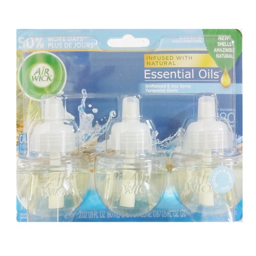 airwick scented oil refill 3pk driftwood -- 6 per case