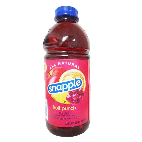 snapple 32oz fruit punch -- 12 per case