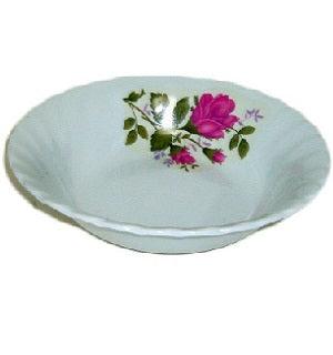 melamine bowl 7.5in red flower -- 30 per box