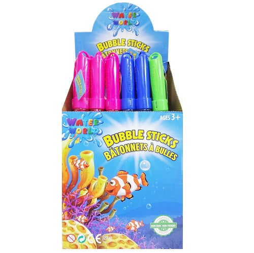 toy bubble sticks asst clrs -- 24 per box