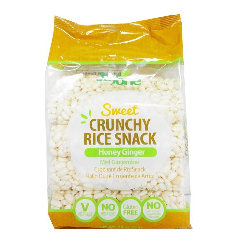 sweet rice snack 2.8oz honey ginger -- 6 per case