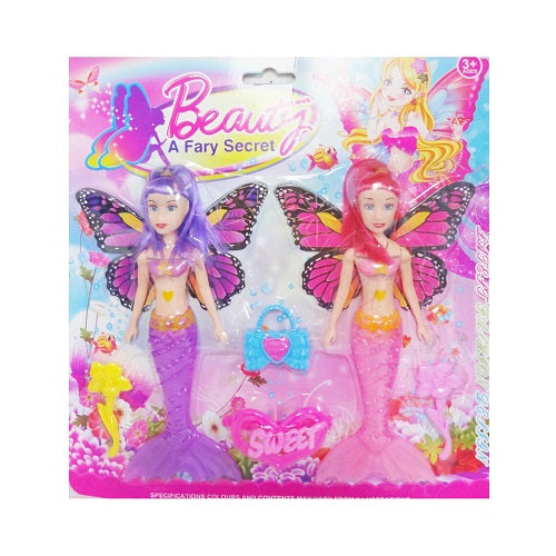 toy mermaid doll set 2pk asst -- 12 per box