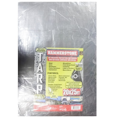 tarp silver 20 x 25 heavy duty -- 3 per case