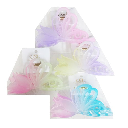 hair clip butterfly asst clrs -- 12 per box