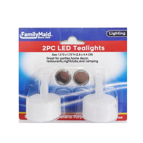 tealight candles led 2pk -- 24 per box