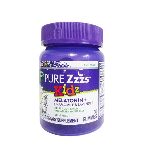 vicks pure zzzs kids melatonin 30ct gmms -- 12 per case