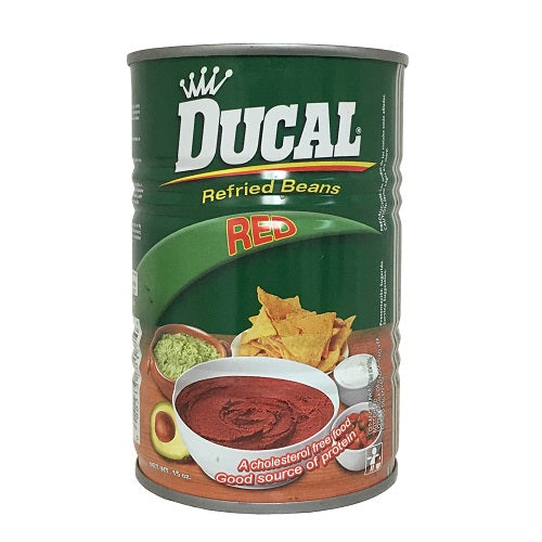 ducal refied red beans 15oz -- 24 per case