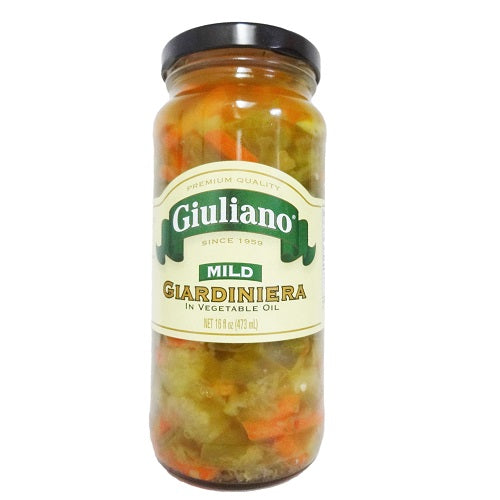 giuliano giardiniera in vegetable oil 16 -- 6 per case