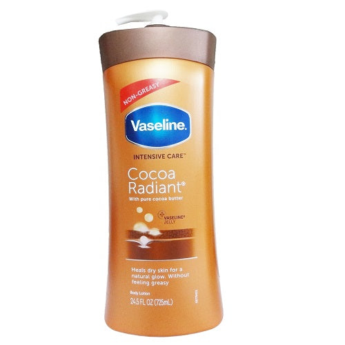 vaseline lotion 725ml cocoa radiant -- 12 per case